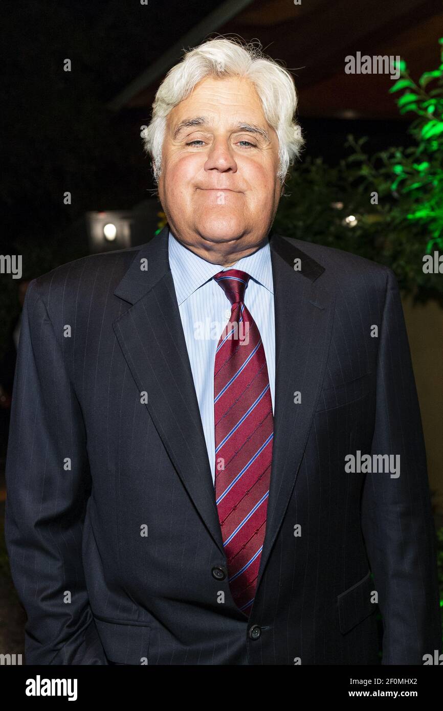 SAN FRANCISCO, CA - May 12 - Jay Leno attends LymeAid 2018 on May 12th 2018 at Private Residence in Portola Valley, CA on May 12, 2018 (Photo - Andrew Caulfield for Drew Altizer / Sipa USA) Stock Photo