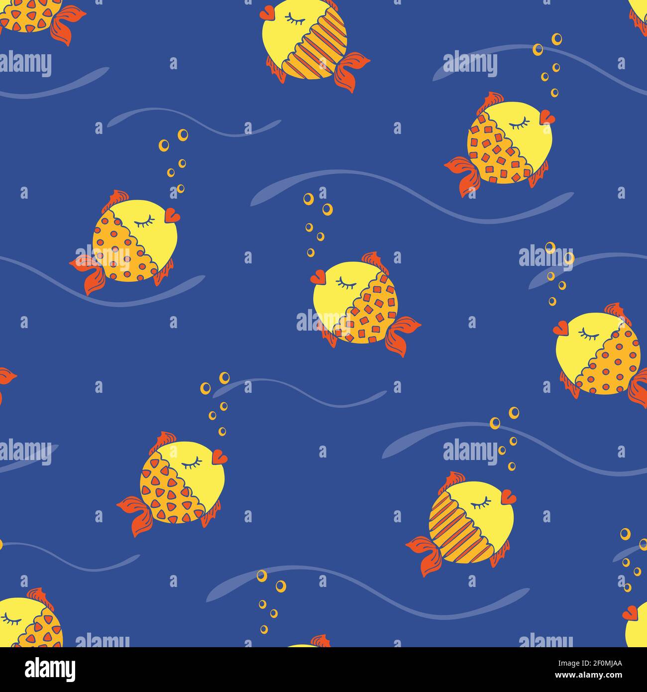 Fdlying Fish Pattern Sleeping on the water Stock Vector Images - Alamy