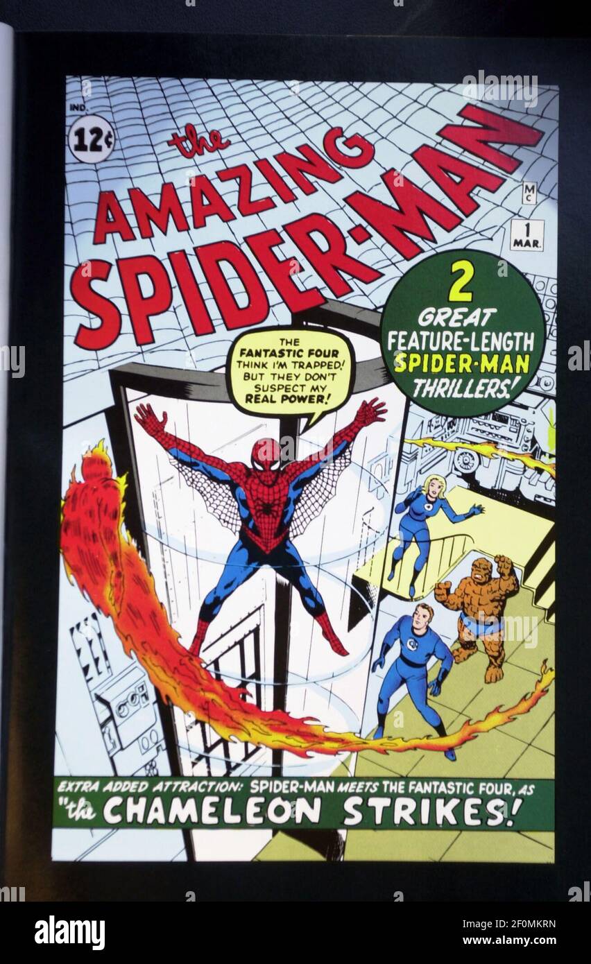 Created by Stan Lee, the first Spiderman comic book, 