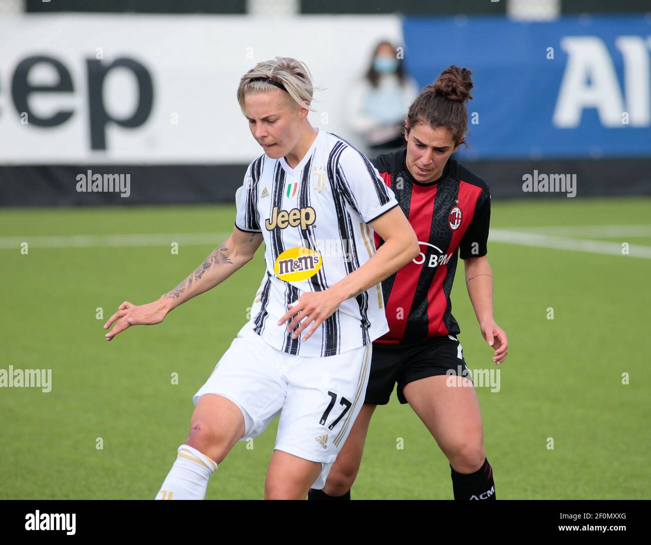 Lina Mona Andrea Hurtig (Juventus Women) during the Women's Italian  championship, Serie A Timvision football match between Juventus FC and AC  Milan on March 7, 2021 at Juventus Training Center in Vinovo,