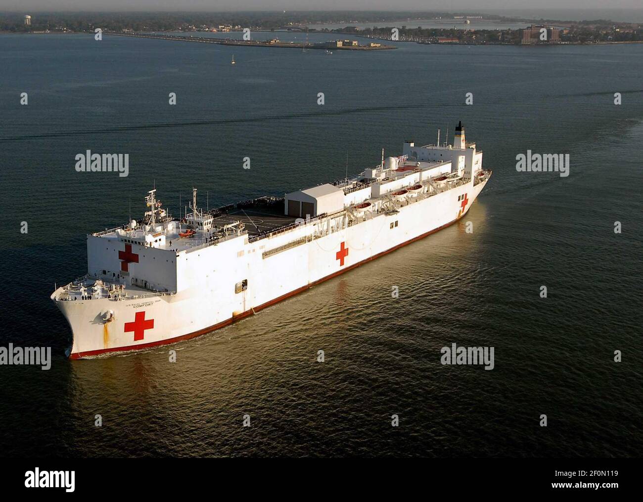 15 October 2007 - Norfolk, Virginia - Military Sealift Command (Msc)  Hospital Ship Usns Comfort (T-Ah 20) Arrives At Naval Station Norfolk After  A Four-Month Humanitarian Deployment To 12 Countries In Latin