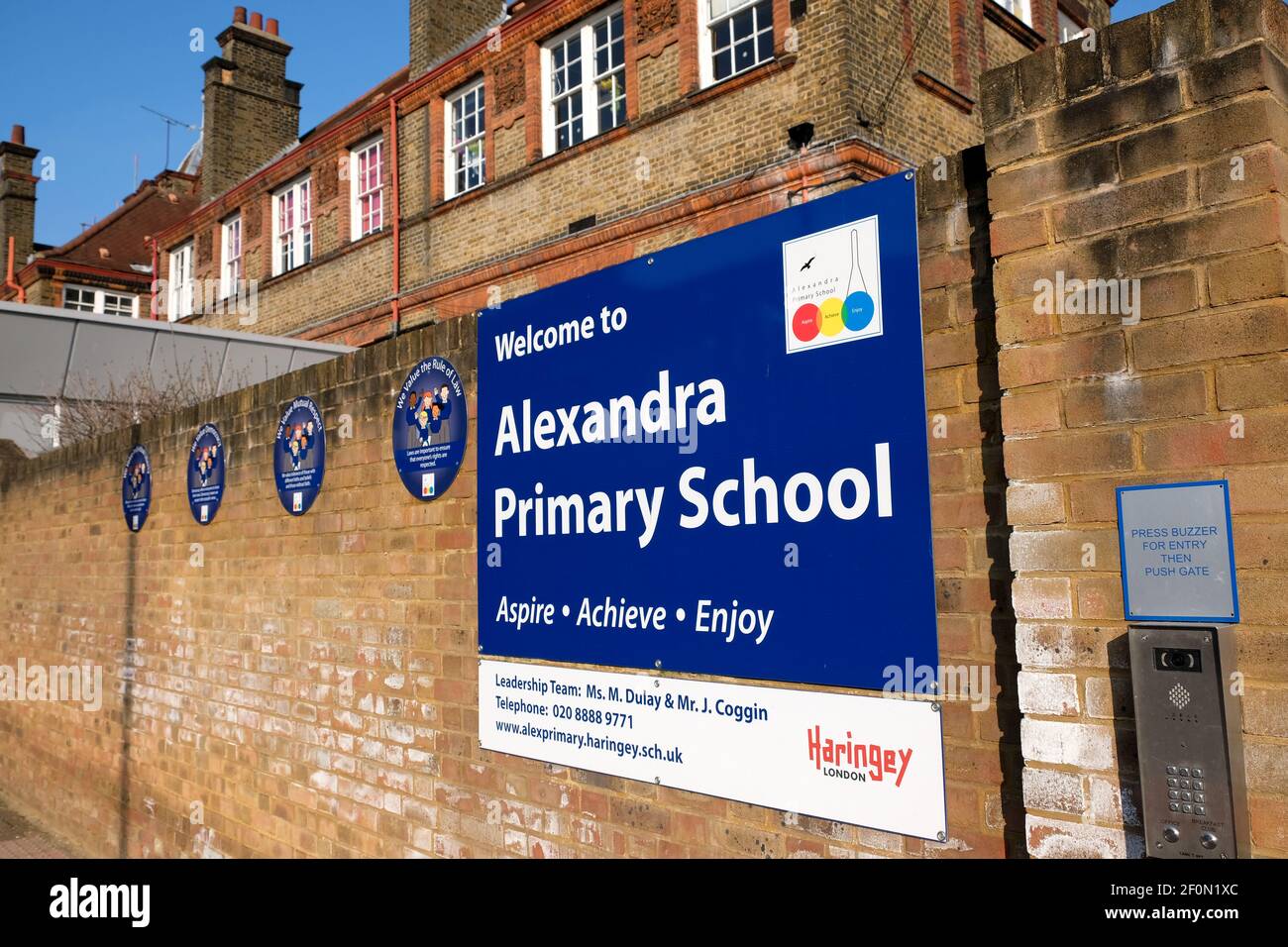 Alexandra Primary School, Wood Green, London, UK. 7th Mar 2021. Schools ...