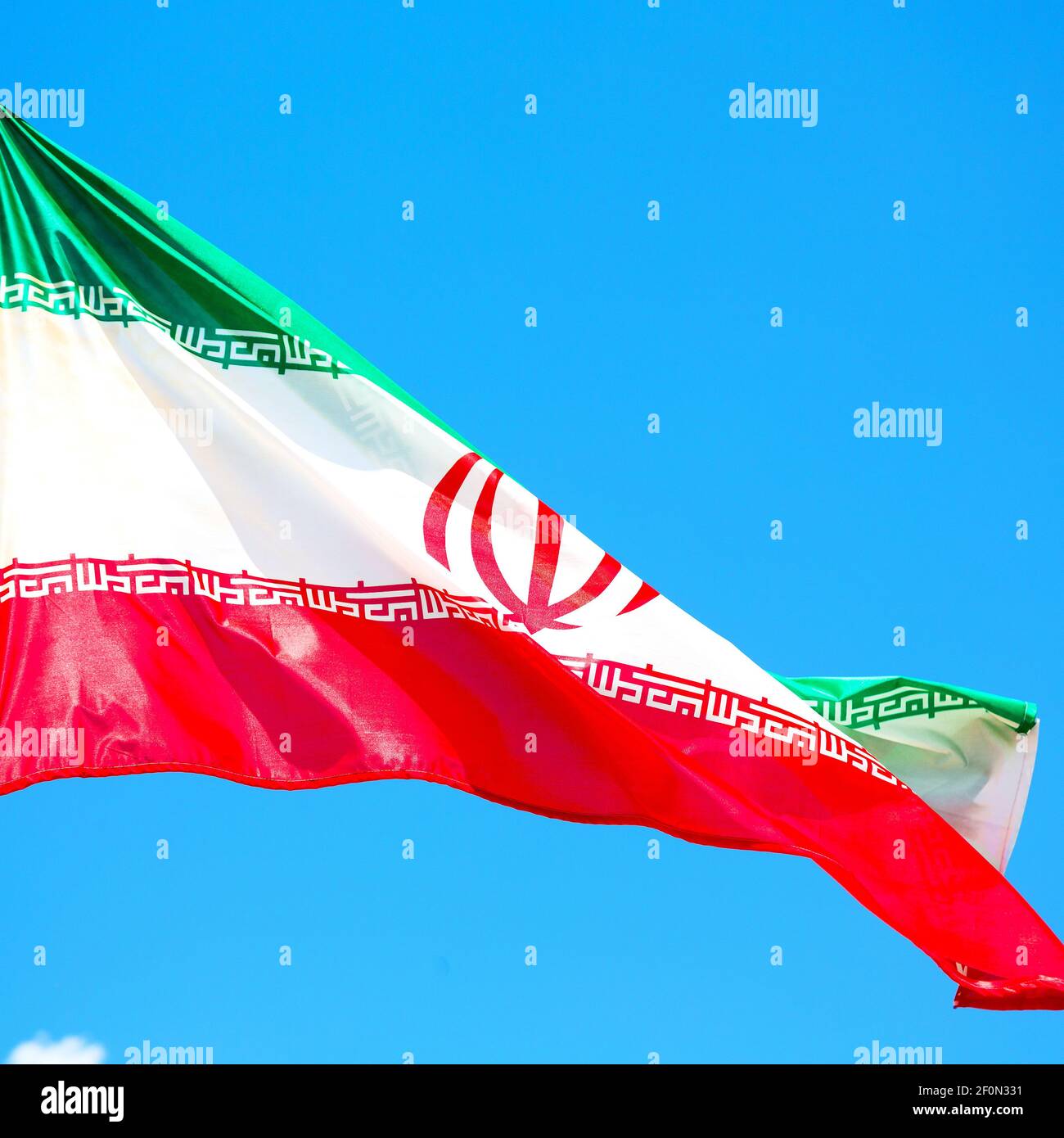 In iran iranian waving flag Stock Photo Alamy