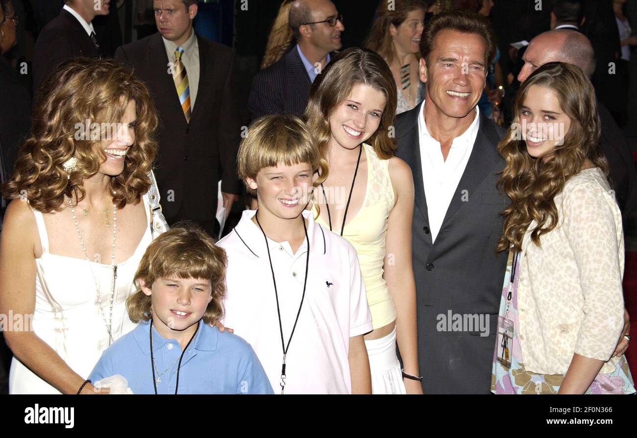 19 May 2005 - Hollywood, California - Arnold Schwarzenegger, Maria