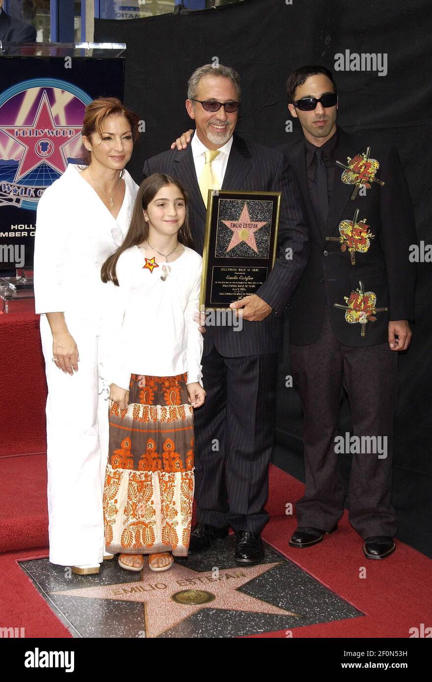 9 June 2005 - Hollywood, California - Emilio Estefan, Gloria Estefan, Emily  Marie Estefan and Nayib Estefan. Emilio Estefan Honored With a Star on the  Hollywood Walk of Fame for His Achievements