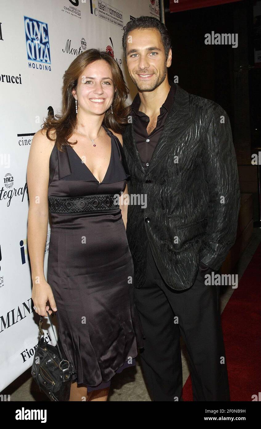 6 October 2005 - Los Angeles, California - Raoul Bova and wife Chiara ...