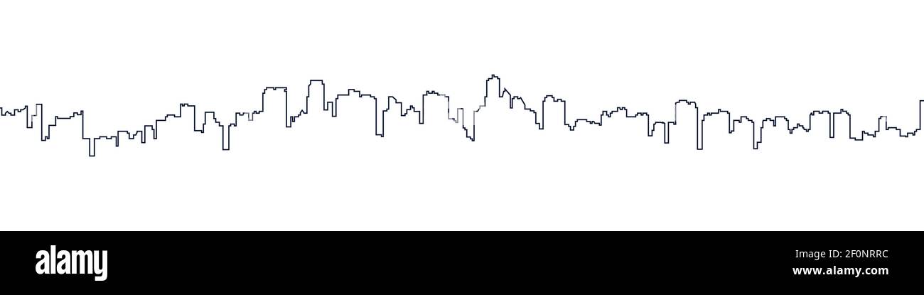City landscape, icon, vector illustration isolated on white background ...