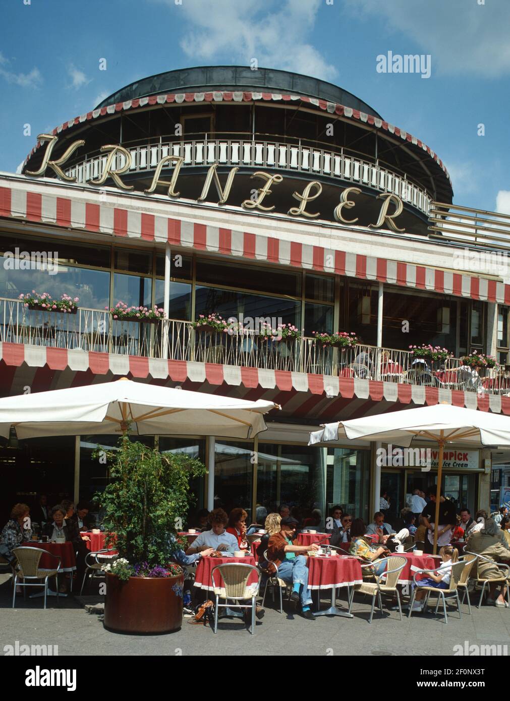 Germany, West Berlin, Kranzler Cafe. Stock Photo