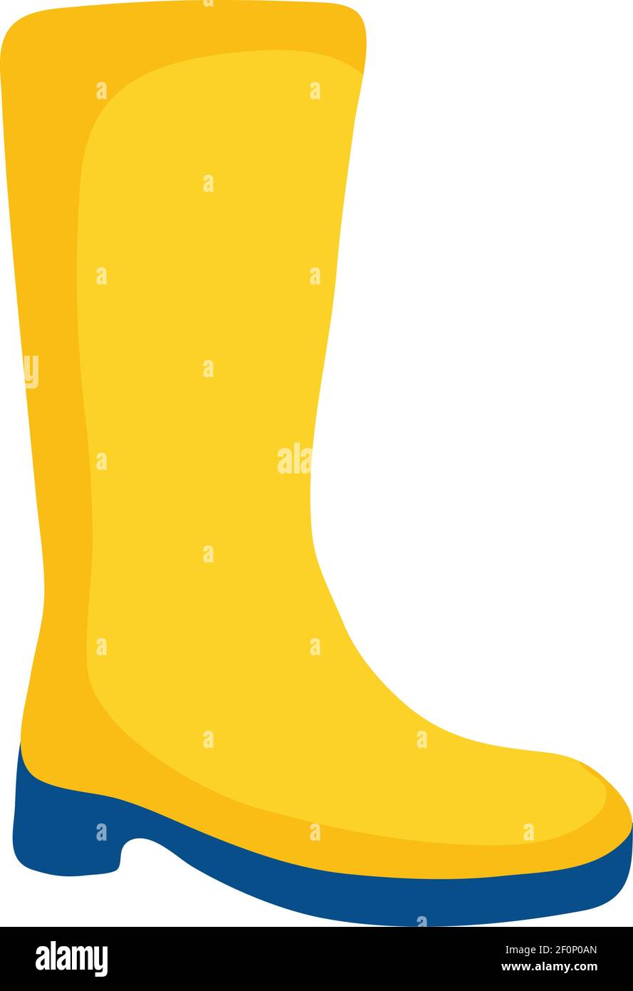 rain boot on white background Stock Vector Image & Art Alamy