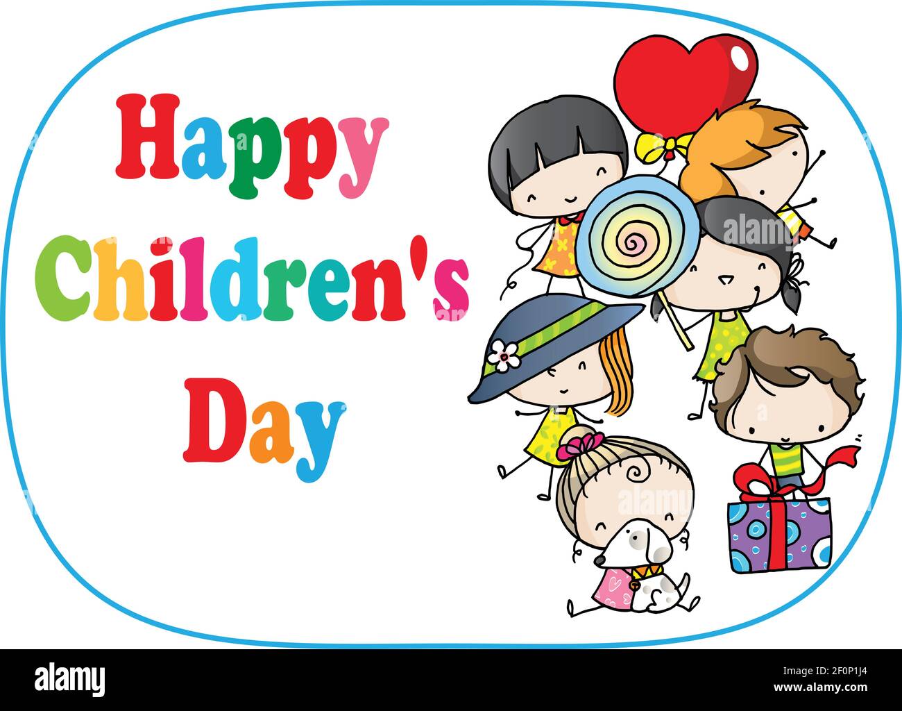 Happy childrens day vector vectors hi-res stock photography and images -  Page 2 - Alamy