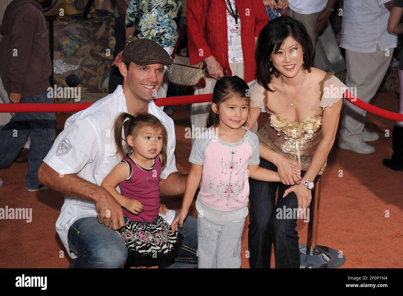 Bret Hedican, Kristi Yamaguchi and family. 21 June 2008 - Los Angeles