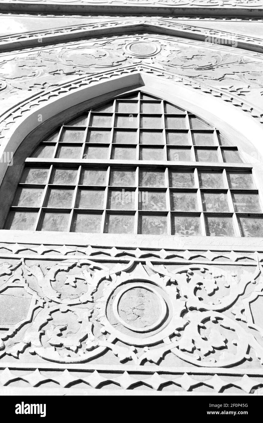 In iran  the old   architecture window Stock Photo