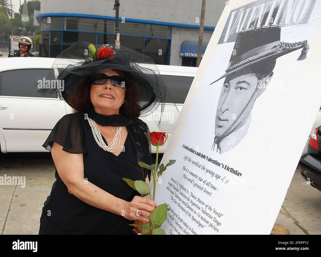 8 May 2006 - Hollywood, California - The Lady In Black. Rudolph ...