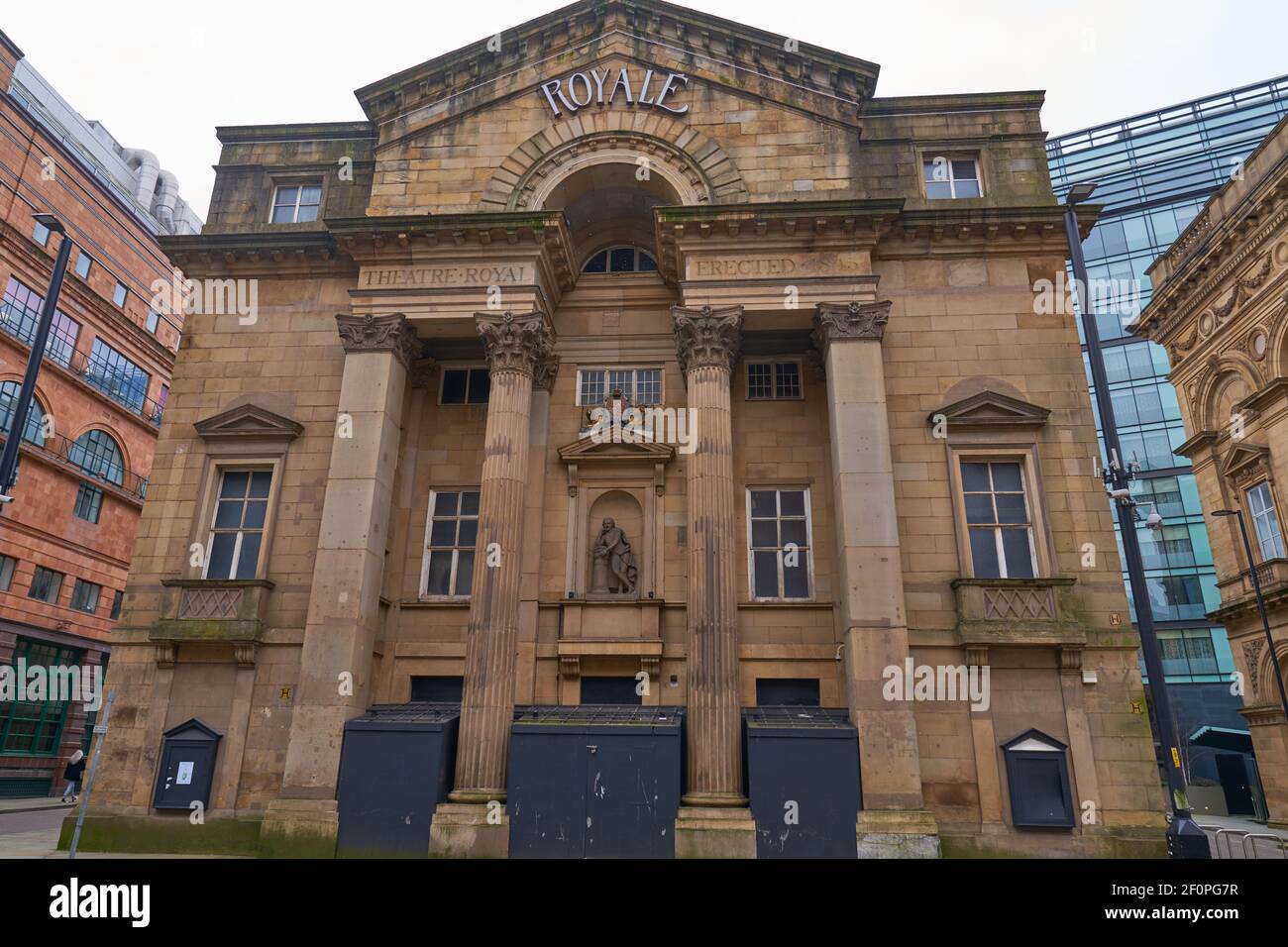 The Theatre Royal in Manchester city centre Stock Photo