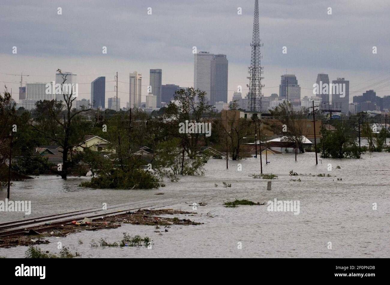 29th August, 2005. Hurricane Katrina hits New Orleans, Louisiana. The ...