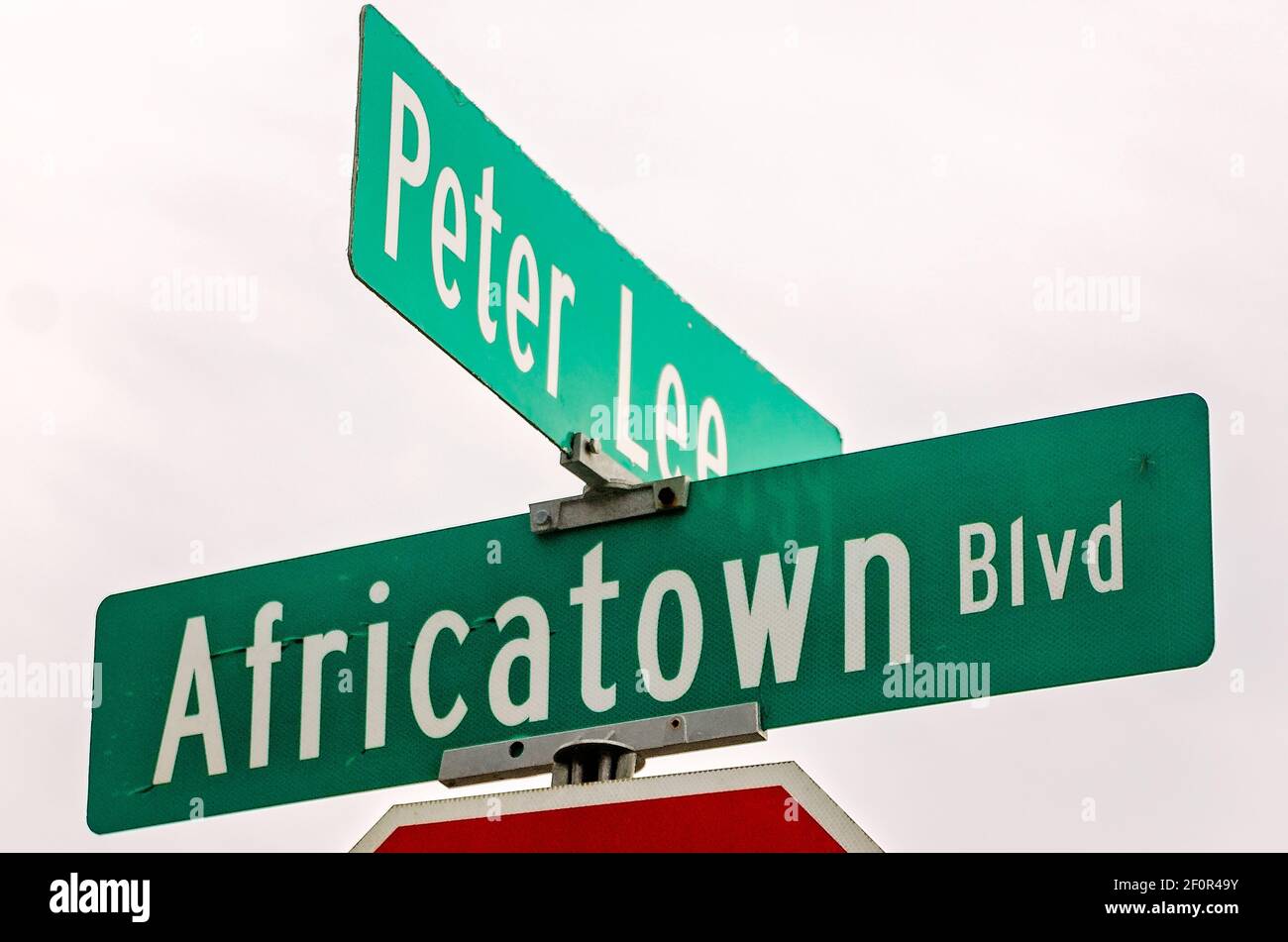 Africatown Boulevard is the main road into Africatown, March 5, 2021, in Mobile, Alabama