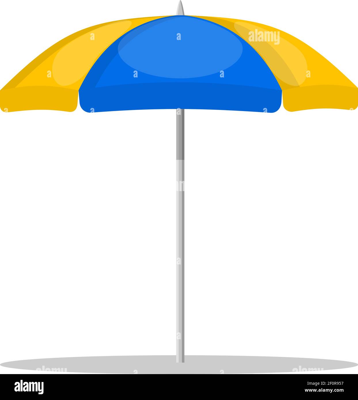 beach umbrella on white background Stock Vector Image & Art - Alamy
