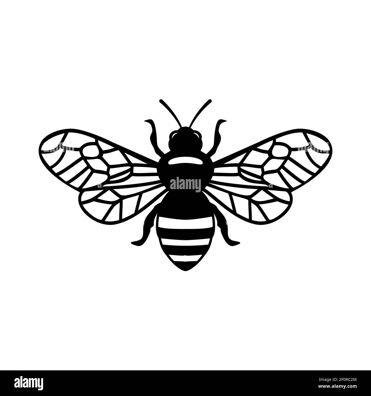 Honey Bee icon on white background Stock Vector Image & Art - Alamy
