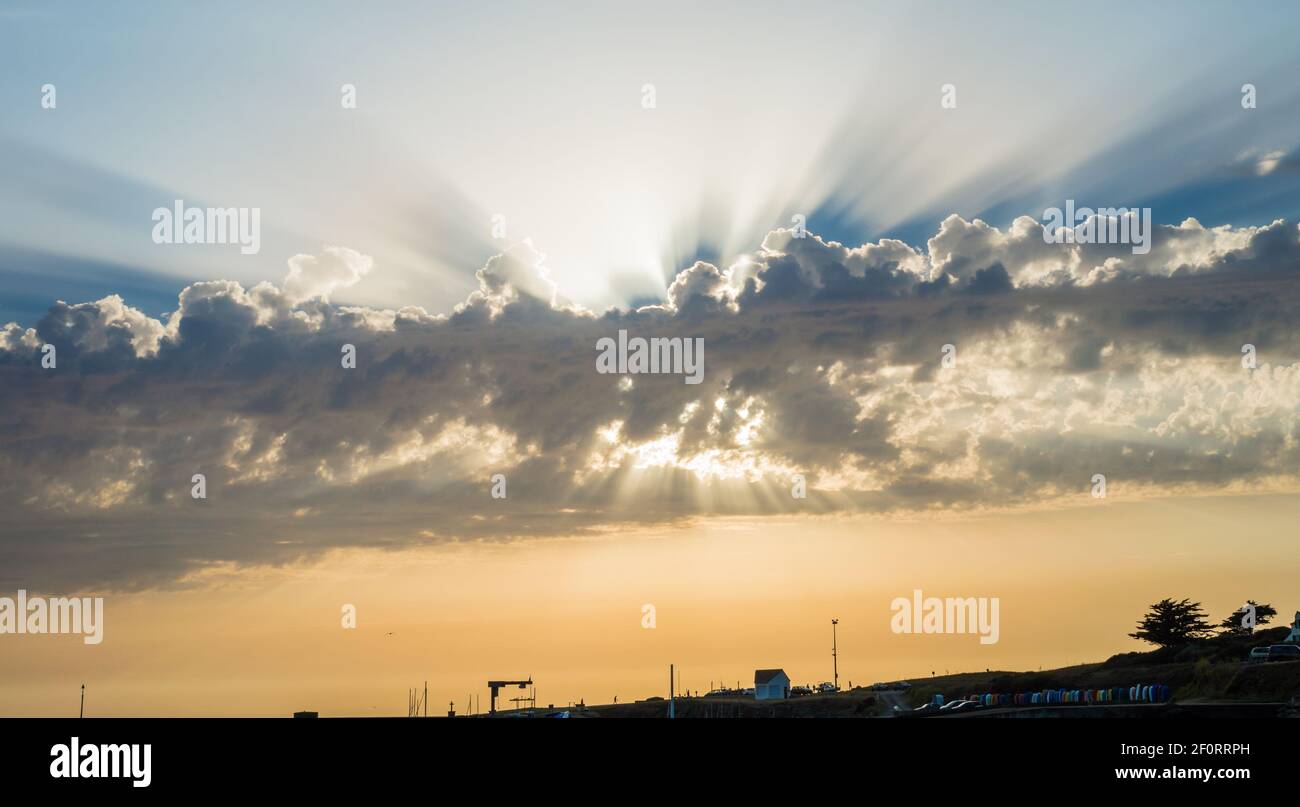 The rays of the Sun Stock Photo - Alamy