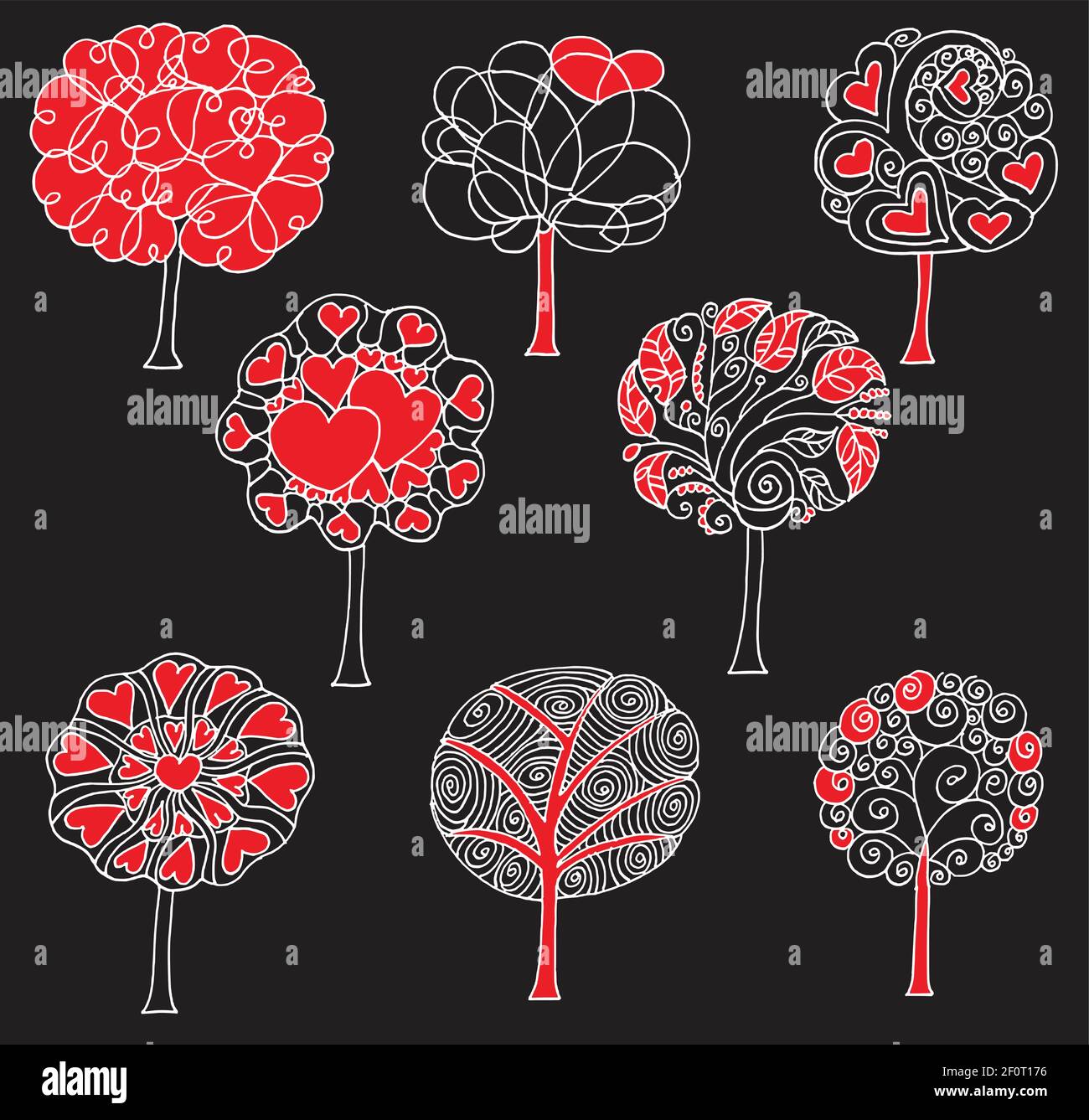 vector drawing tree background Stock Vector Image & Art - Alamy