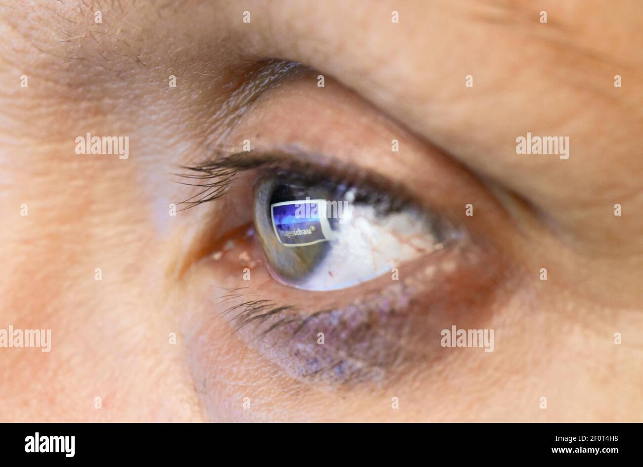 Eye, Logo Tagesschau Stock Photo