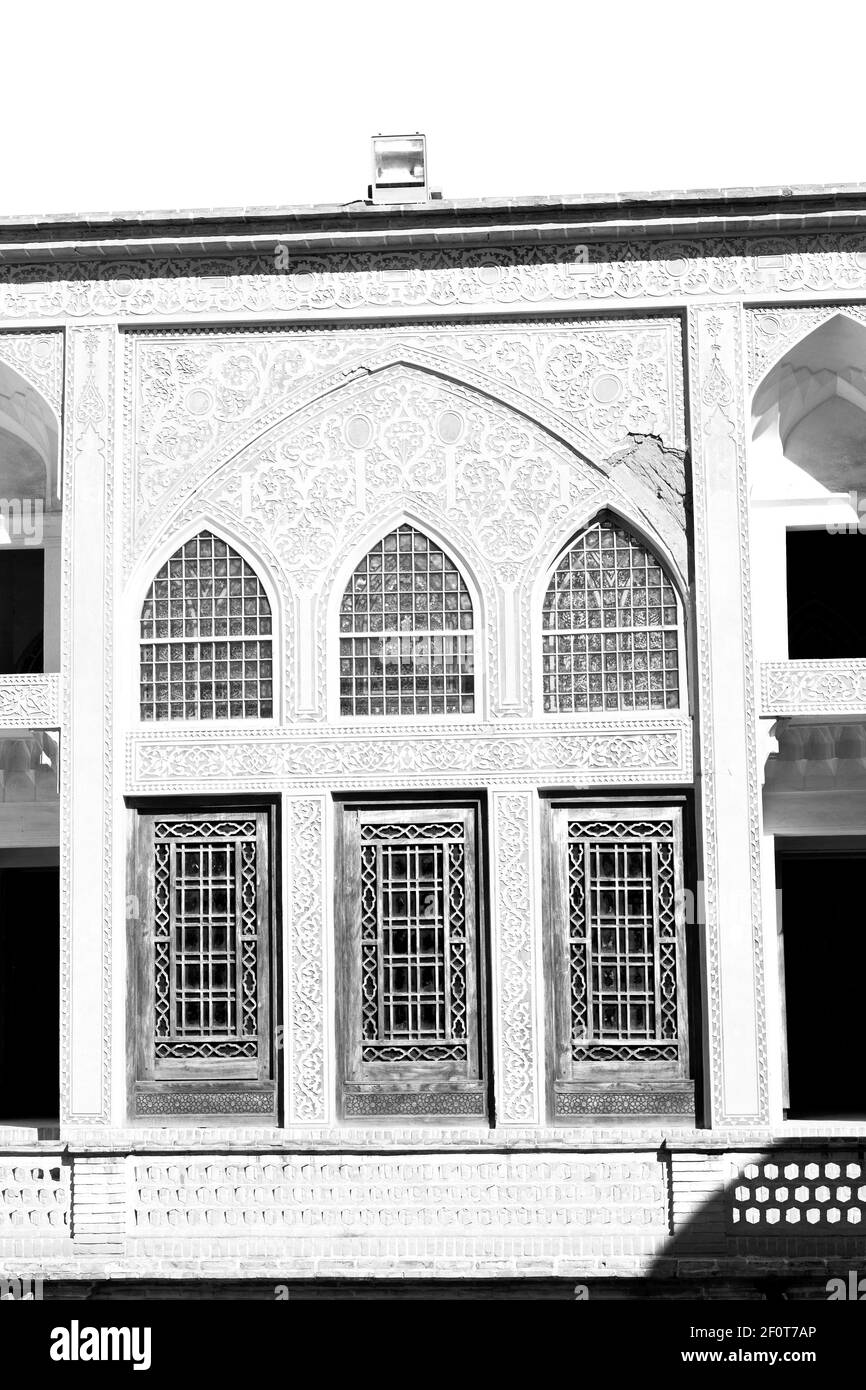 In iran  the old   architecture window Stock Photo