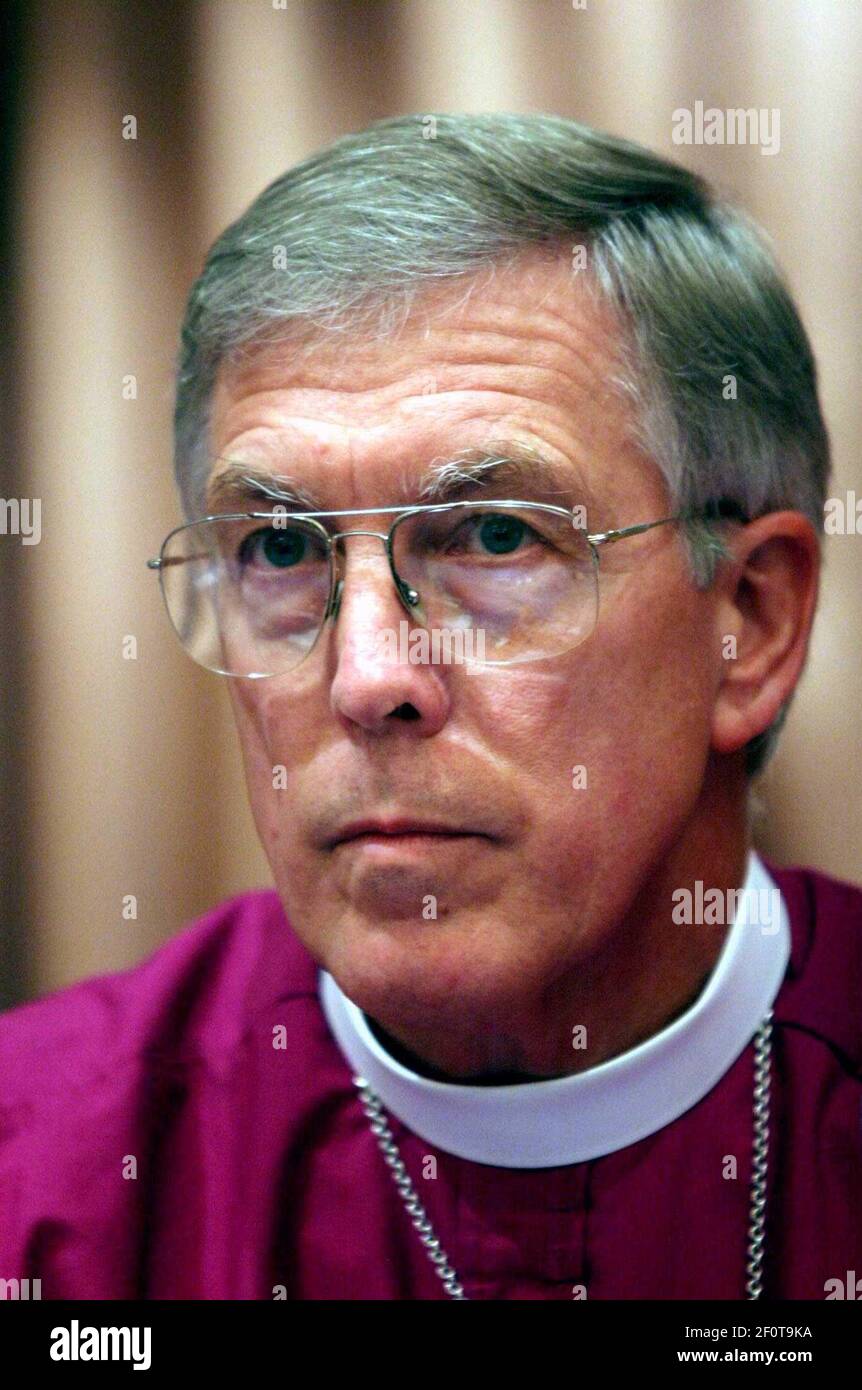 21 September 2007 - New Orleans, Louisiana - The Rt Rev Duncan Gray, Bishop of the diocese of Mississippi speaks at a press conference to advise on current talks concerning the future direction of the Episcopal Church in the USA at a challenging time. Photo Credit: Charlie Varley/Sipa Press/0709271904 Stock Photo