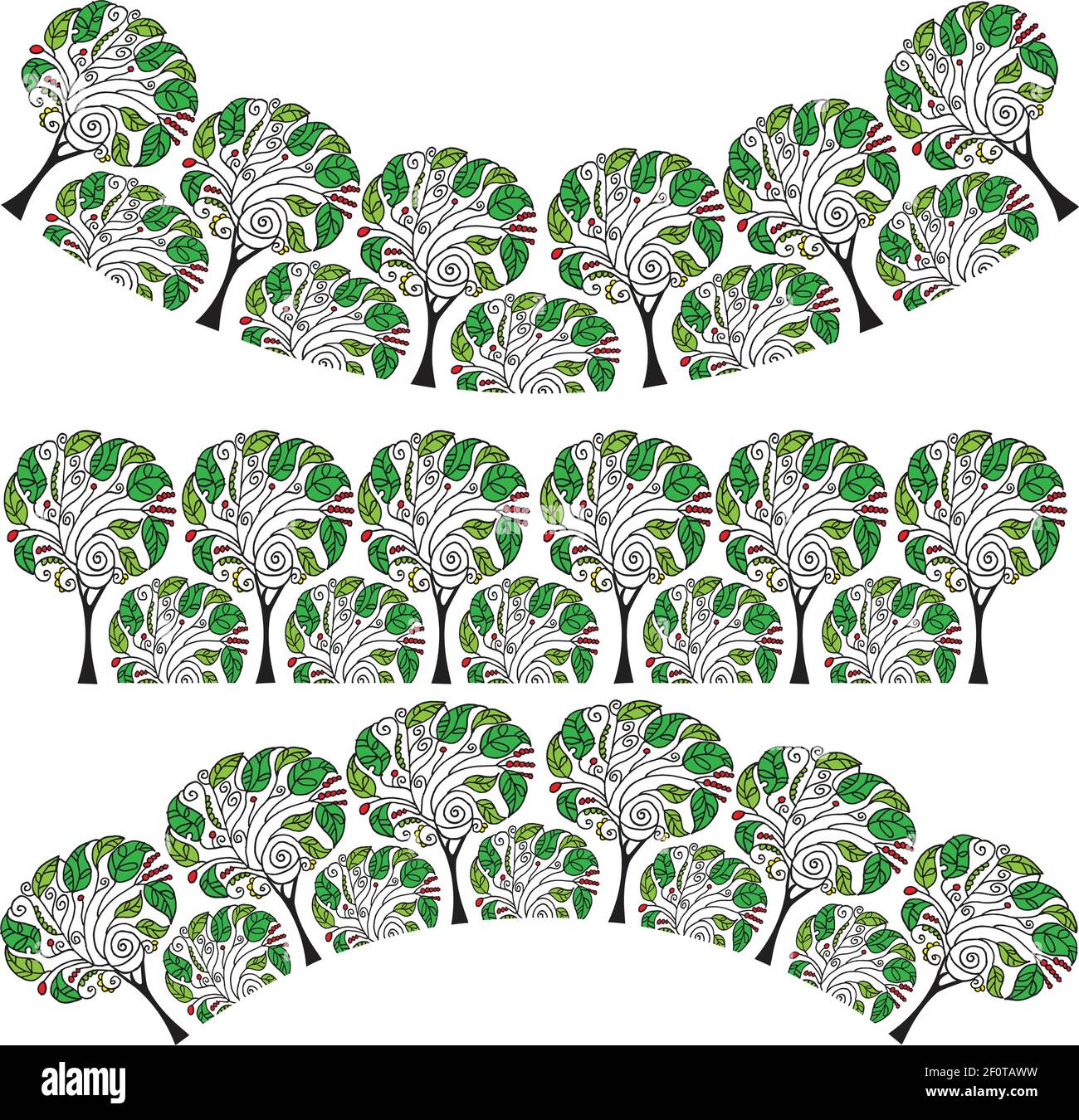 vector drawing tree background Stock Vector Image & Art - Alamy