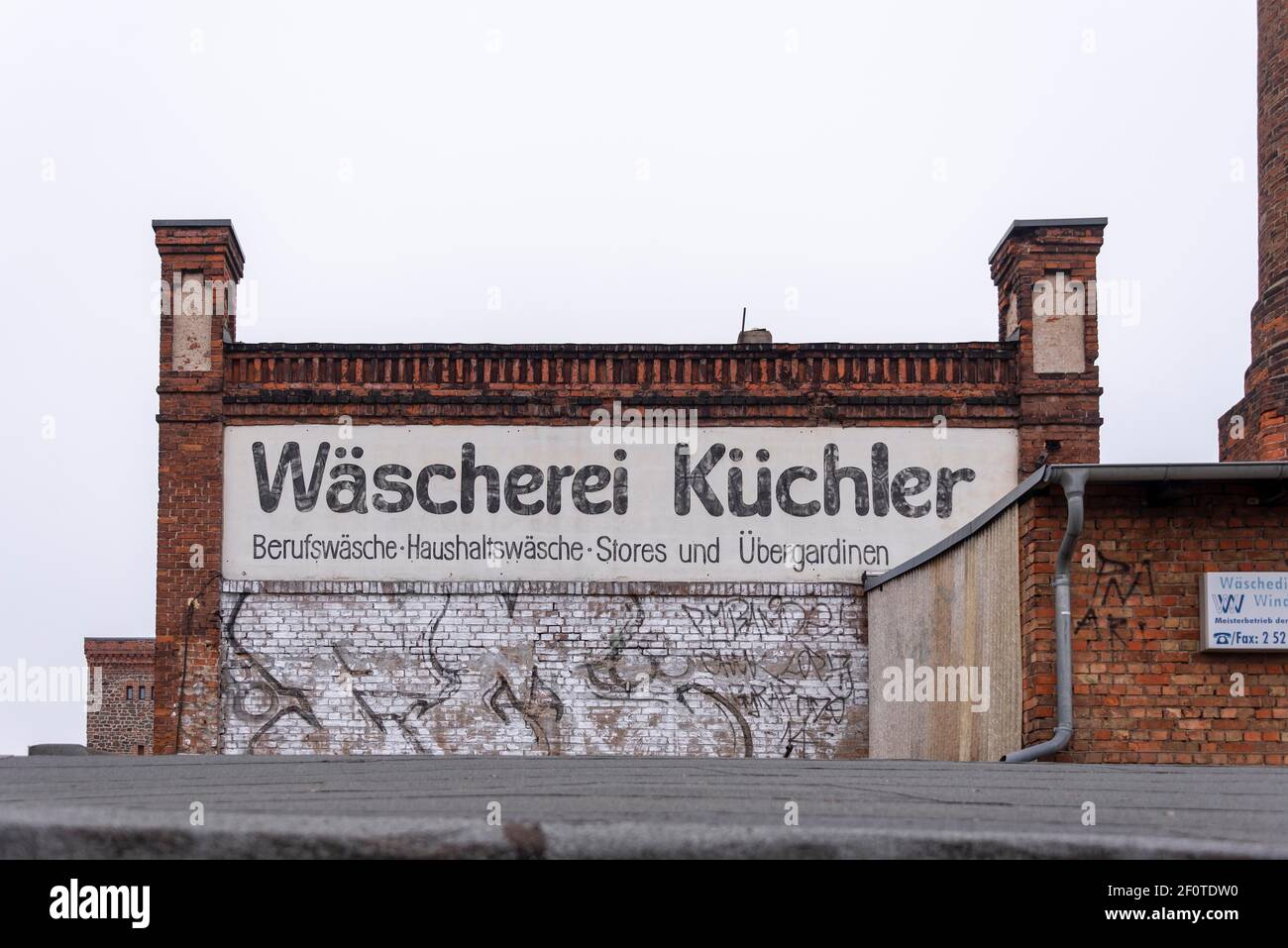 Old laundry, Magdeburg, Saxony-Anhalt, Germany Stock Photo