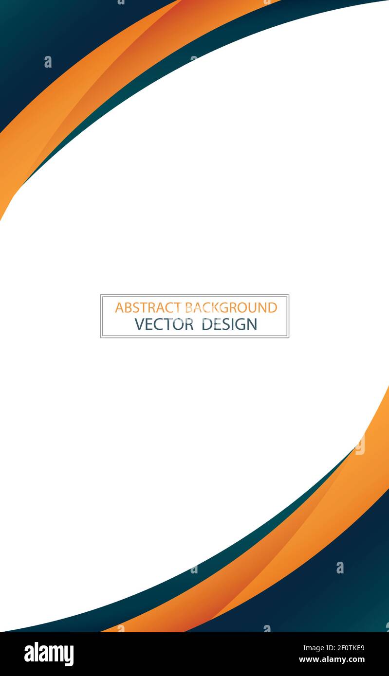 Abstract web template black and orange lines on white background ...