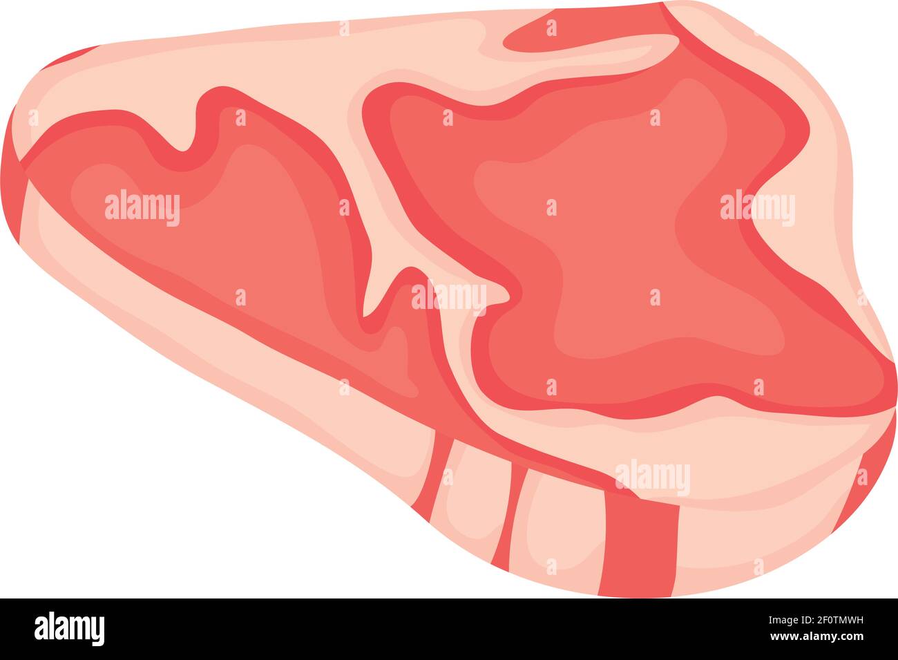 meat steak on white background Stock Vector Image & Art - Alamy