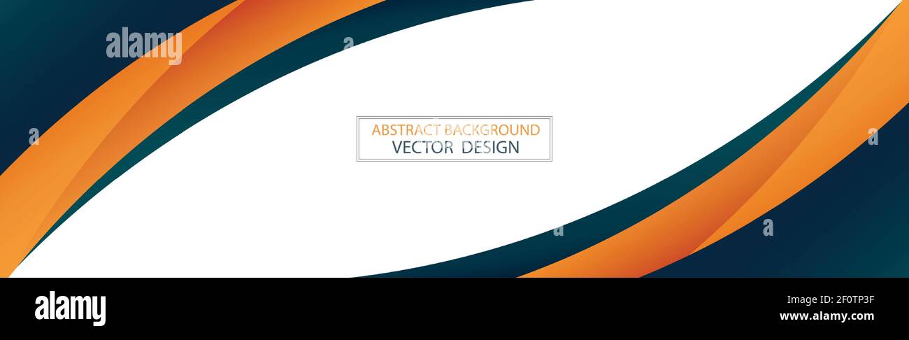 Abstract web template black and orange lines on white background ...