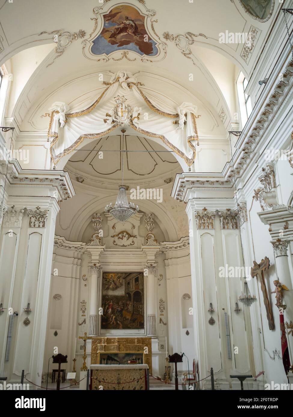 Interior of the Church of Santa Lucia alla Badia Stock Photo