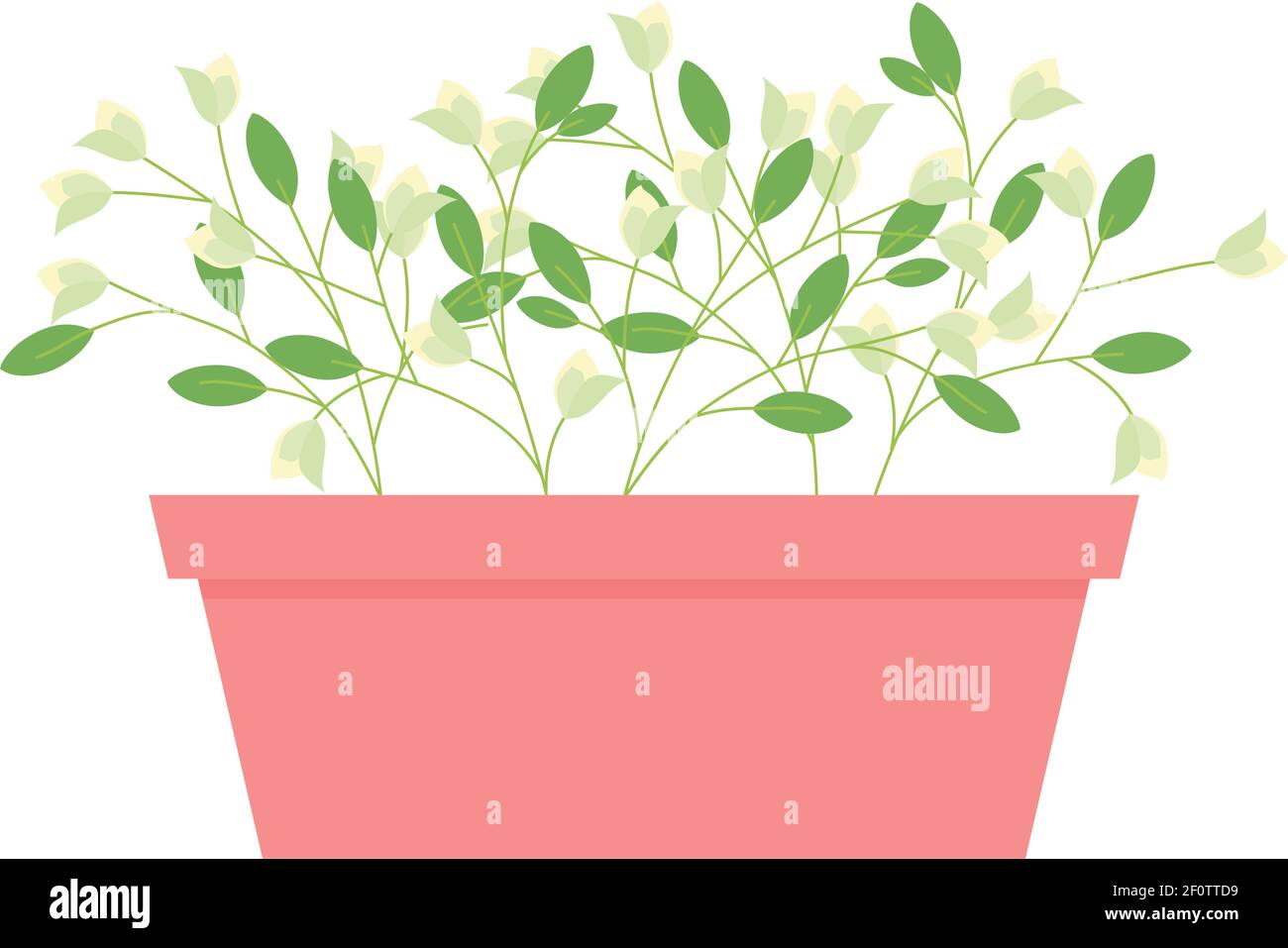 plant in a gardening pot Stock Vector Image & Art - Alamy