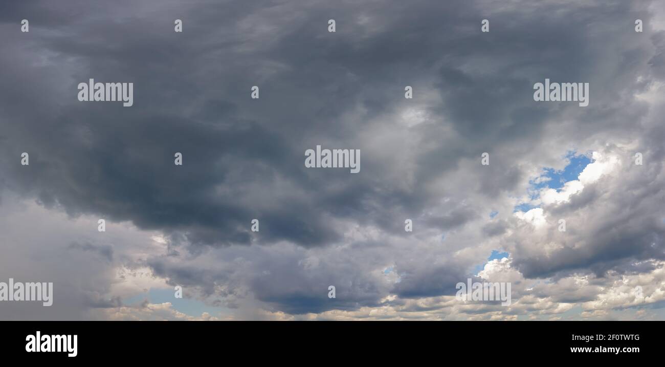 Natural background: dramatic stormy sky Stock Photo