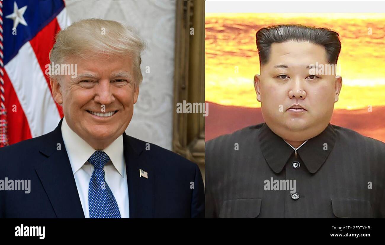 Montage of two leaders Stock Photo - Alamy