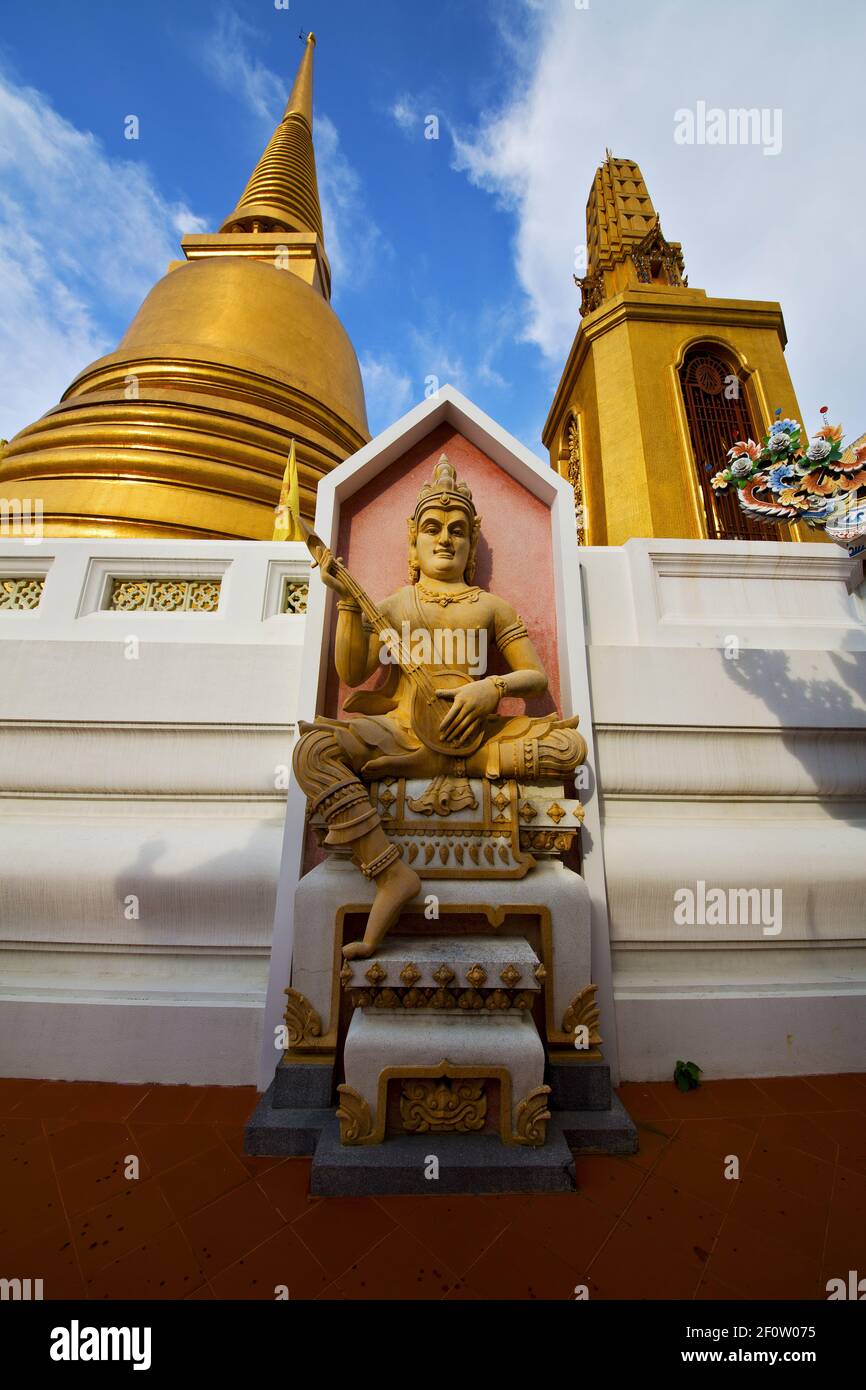 Asia thailand bangkok sunny temple abstract buddha statue Stock Photo ...