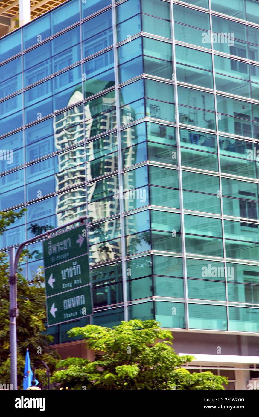 Bangkok terrace thailand in office street signal reflex Stock Photo - Alamy
