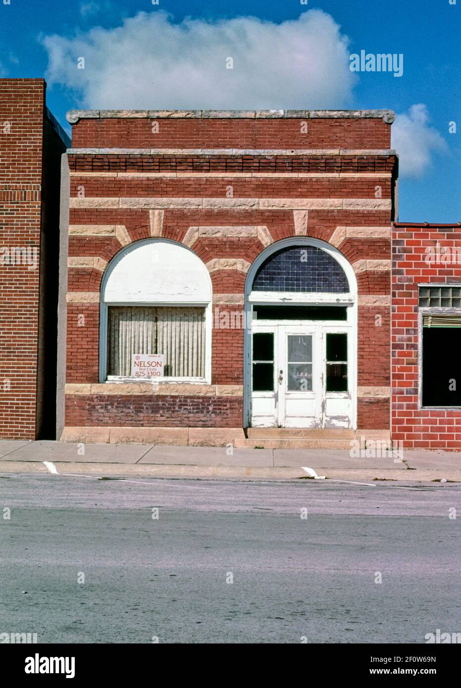 Commercial building vertical Main Street Goldfield Iowa ca