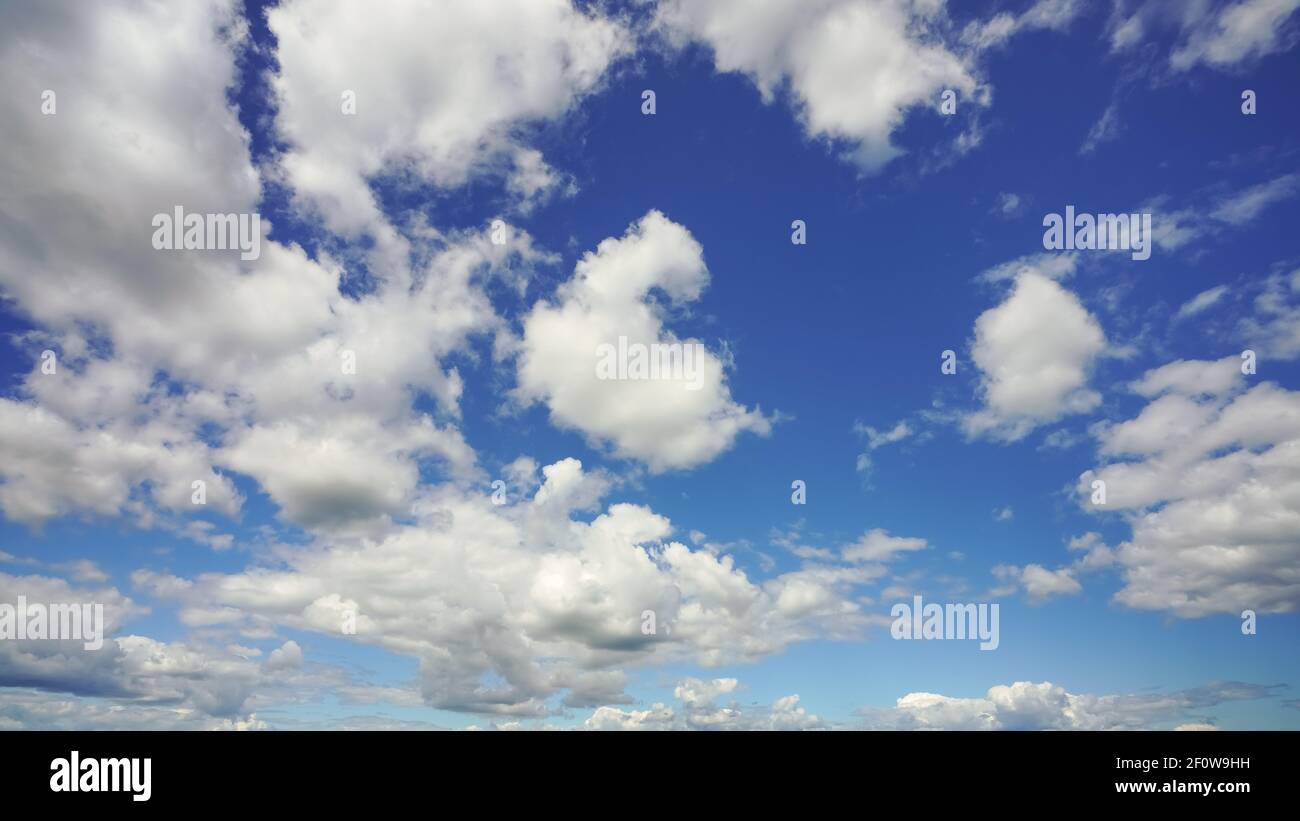 White clouds on blue sky Stock Photo