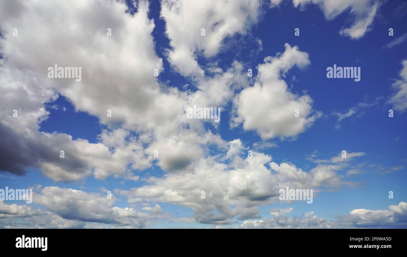 White clouds on blue sky Stock Photo