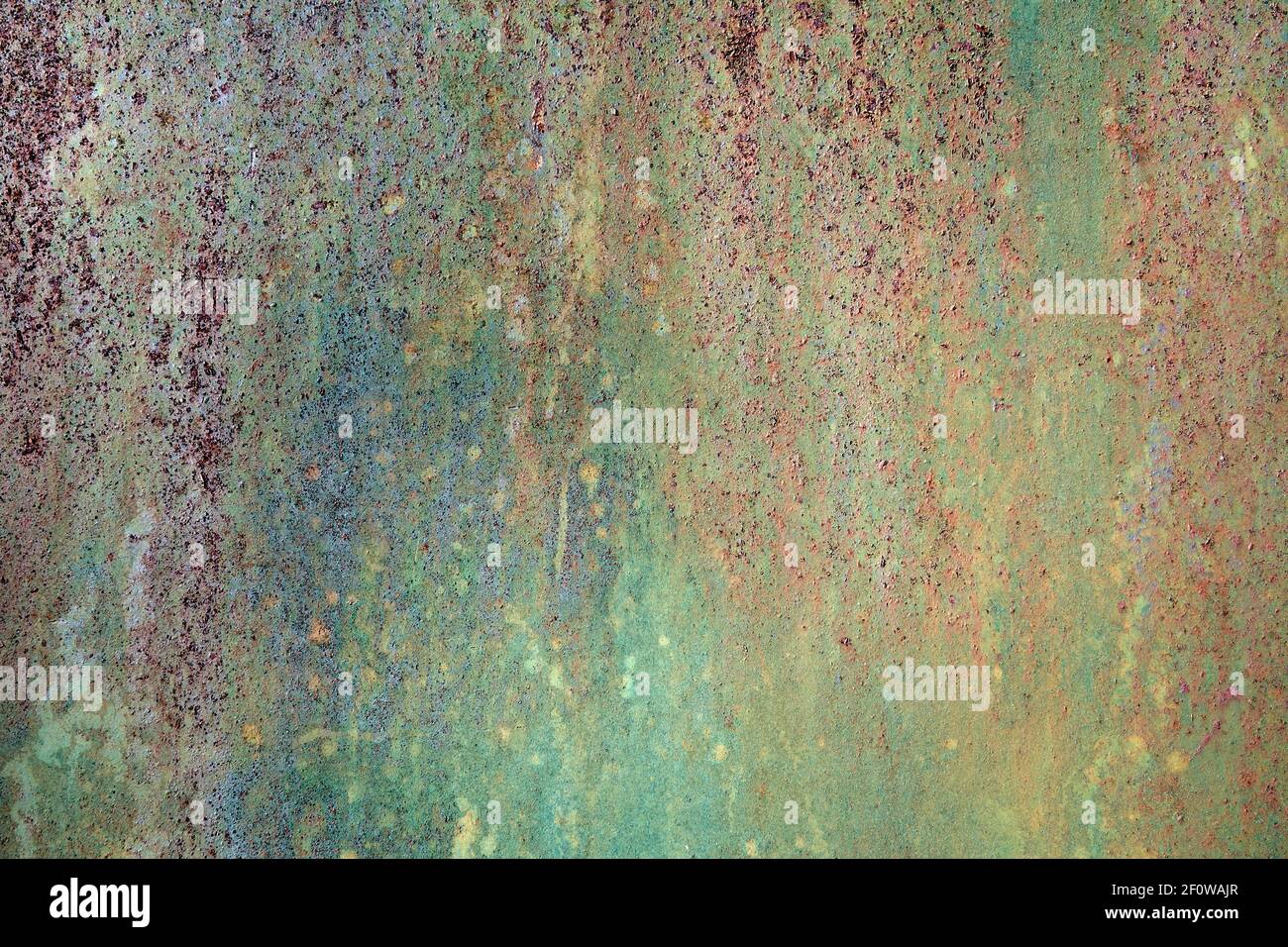 Close up of corrosion on a metal fuel container Stock Photo
