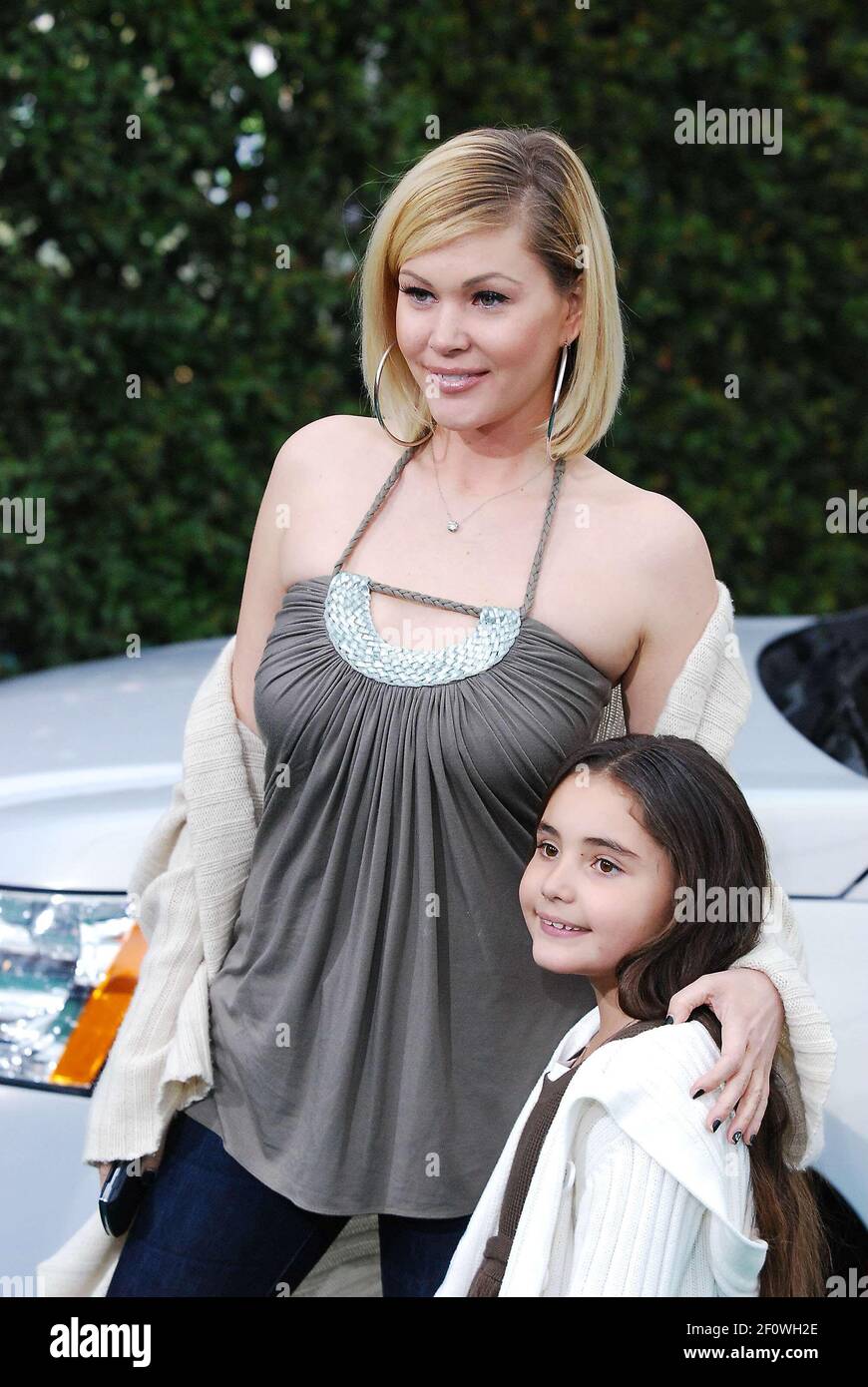 Shanna Moakler and daughter Atiana Cecilia de la Hoya. 19 February 2008