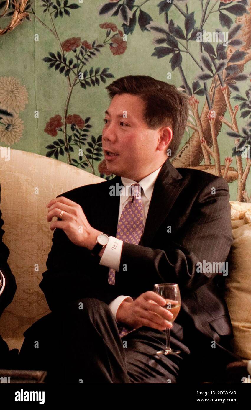 Secretary Chris Lu before dinner at the and Senior