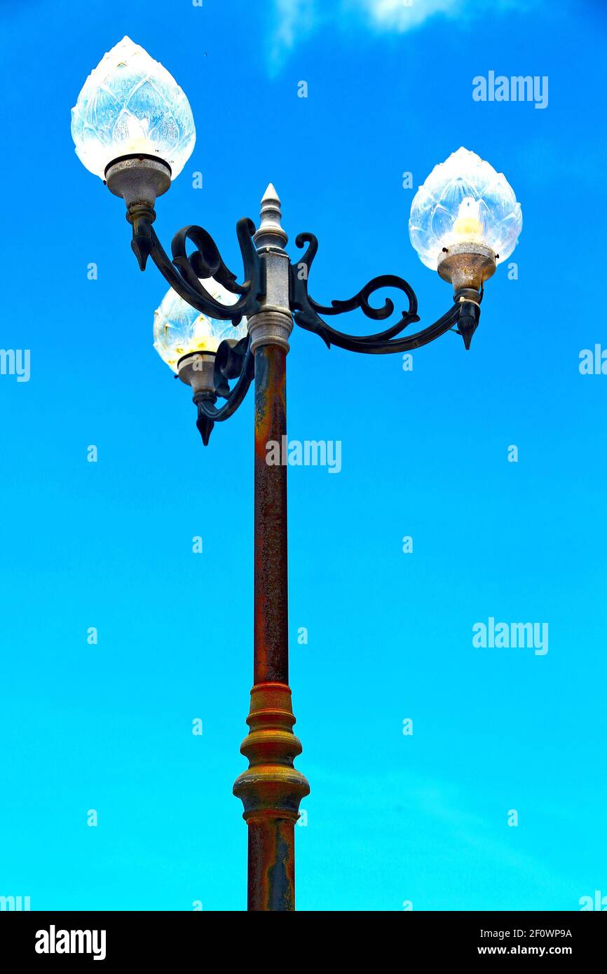 Lamp bangkok thailand in the temple abstract sunny day Stock Photo - Alamy