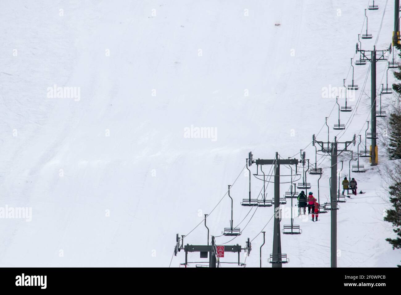 There is a ski resort near the town of June Lake in Mono County, CA, USA. Stock Photo