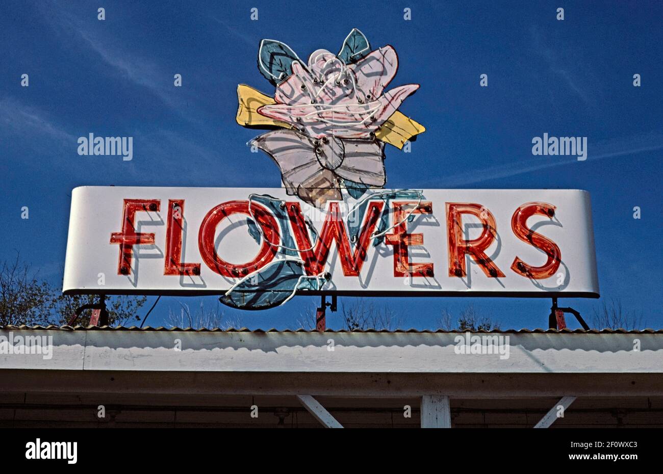 1980s United States Hartstone Flowers sign Weymouth Massachusetts ca