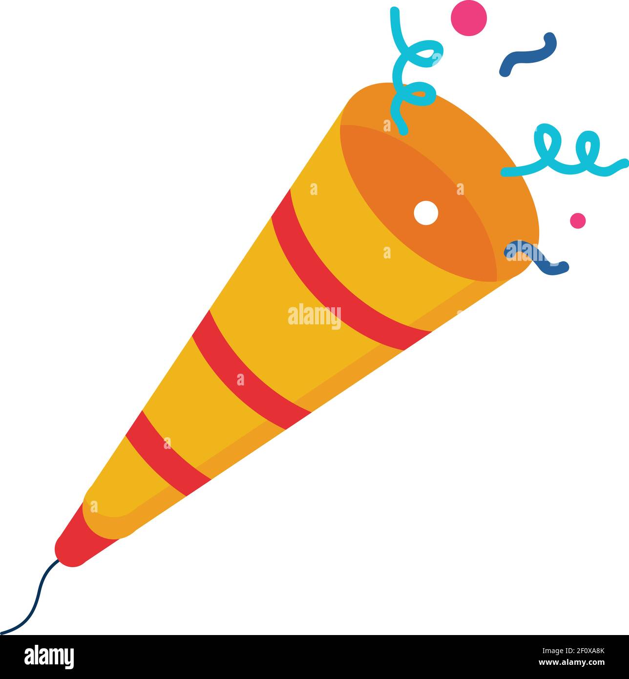 party popper with colorful confetti Stock Vector Image & Art Alamy