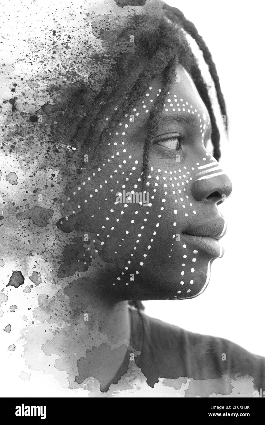 Indian man in profile Black and White Stock Photos & Images - Alamy