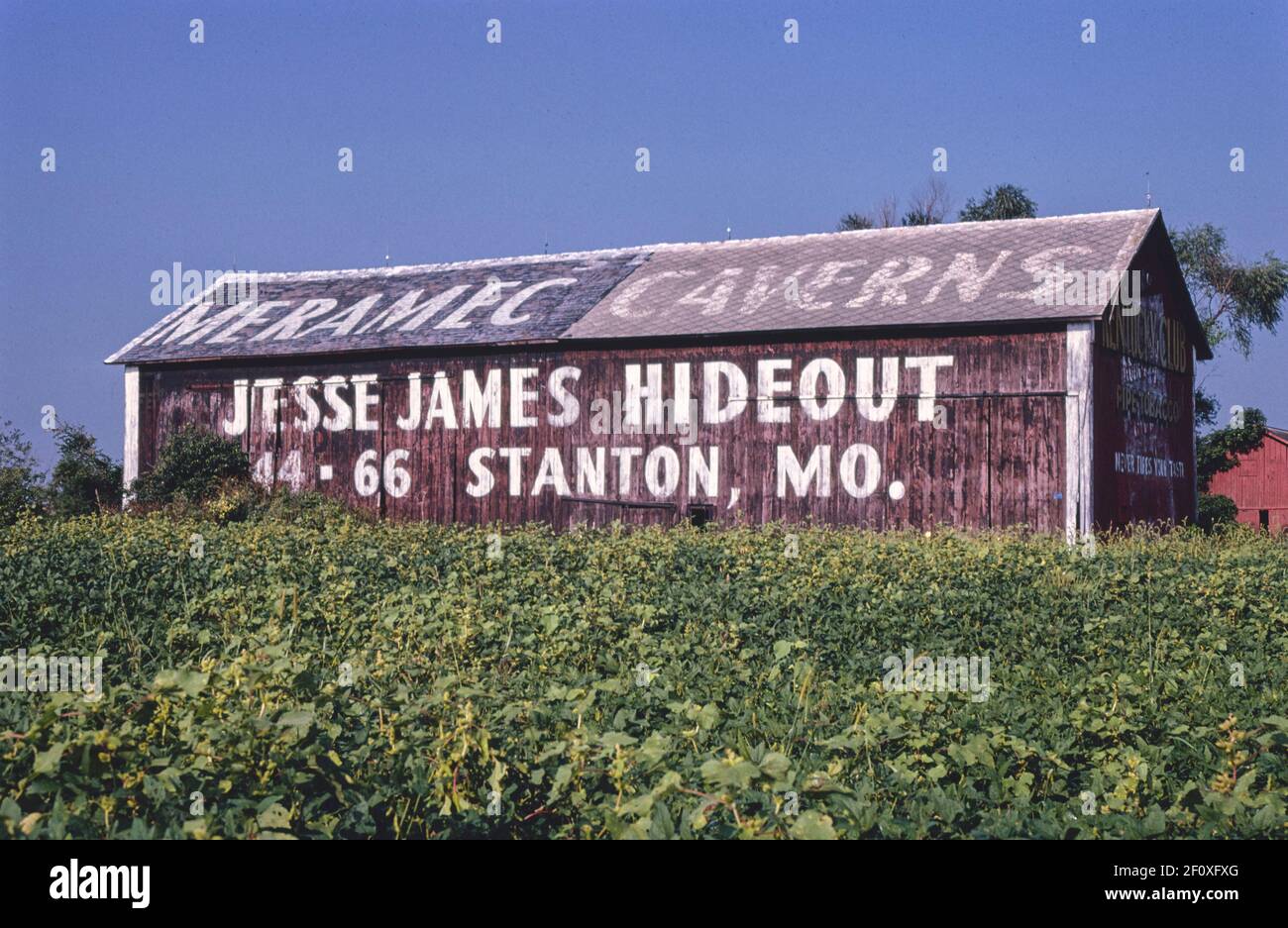Jesse james hideout sign on barn hires stock photography and images